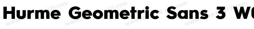 Hurme Geometric Sans 3 W05 SmBd字体转换